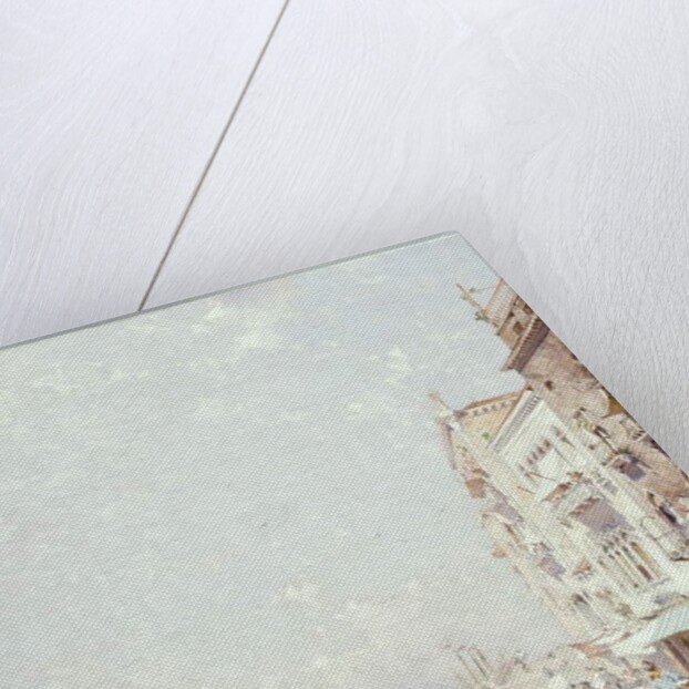 The Molo, Venice, looking West with figures Promenading by Franz Richard Unterberger