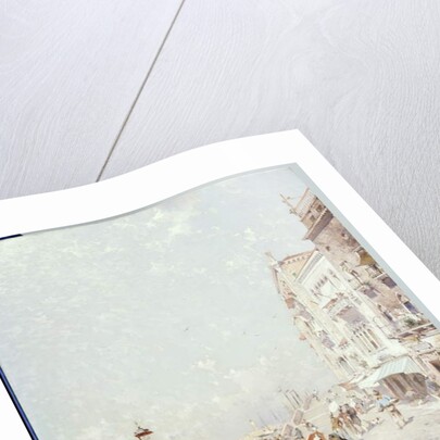 The Molo, Venice, looking West with figures Promenading by Franz Richard Unterberger