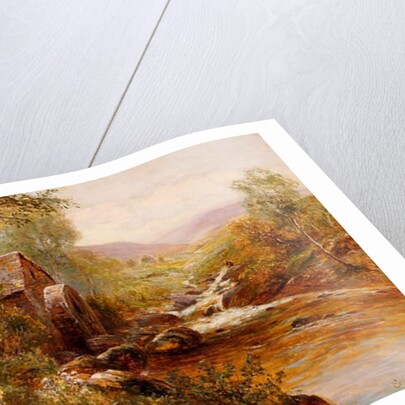 A Young Girl picking Spring Flowers by Ernest Walbourn