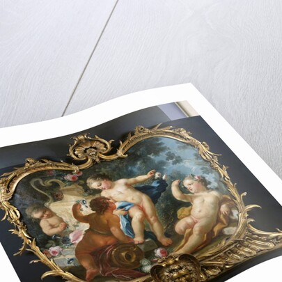 An Overdoor with Putti Disporting by Francesco de Mura