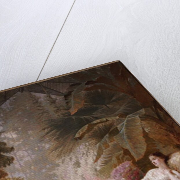 Portrait of Adelaide Maria Guinness, reclining on a Sofa in a Conservatory, 1885 by George Elgar Hicks