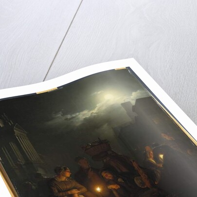 Night Market in Antwerp by Petrus van Schendel