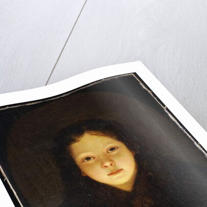 A Girl, Head and Shoulders by Petrus van Schendel