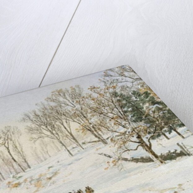 Winter on Ravensdale Road, Hastings-on-Hudson, 1890 by Jasper Francis Cropsey