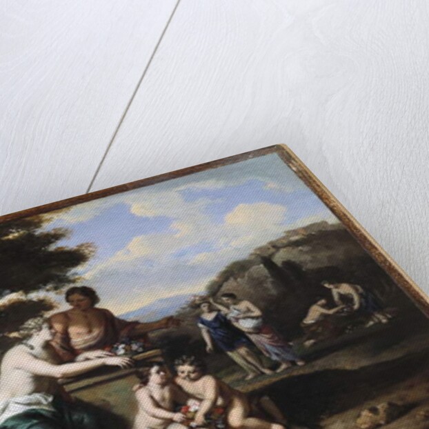 Nymphs gathering Flowers in a Landscape by Gerard Hoet