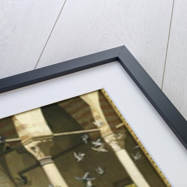 Harem Women feeding Pigeons in a Courtyard by Jean Leon Gerome