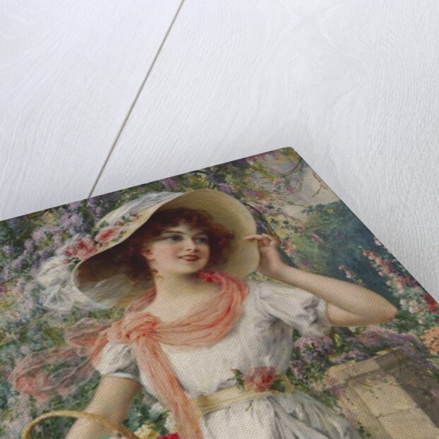 The Flower Girl by Emile Vernon