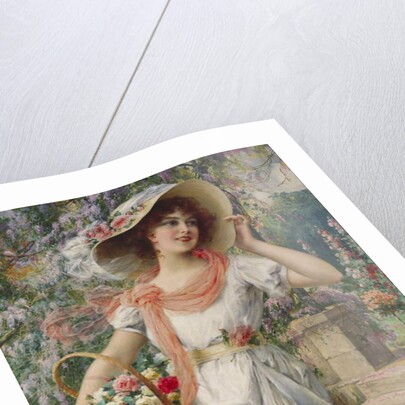 The Flower Girl by Emile Vernon