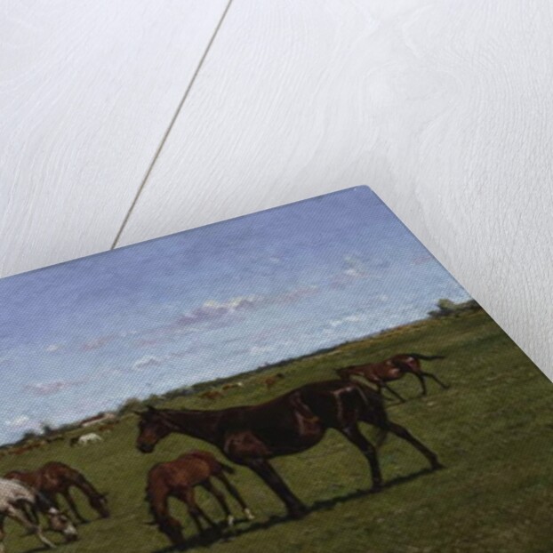 Mares and Foals, 1917 by Georg Koch