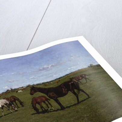 Mares and Foals, 1917 by Georg Koch