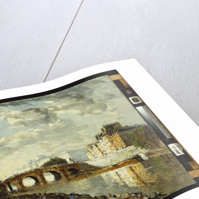 The Seine in Paris, Quai des Augustins, 1922 by Frank Myers Boggs