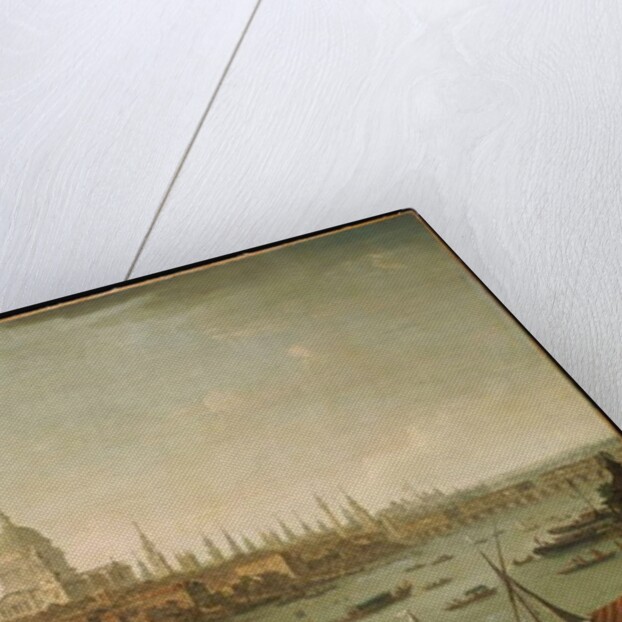 A Panoramic View of the City of London from the Thames near the Water Gate of Somerset House by Antonio Joli