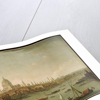 A Panoramic View of the City of London from the Thames near the Water Gate of Somerset House by Antonio Joli