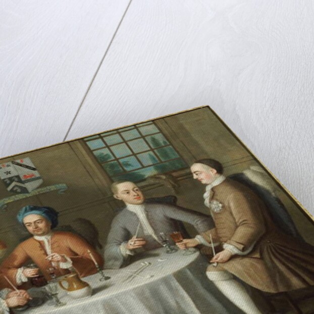 A Group Portrait of Sir Thomas Sebright, Sir John Bland and two Friends, 1723 by Benjamin Ferrers