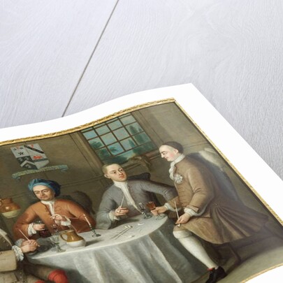 A Group Portrait of Sir Thomas Sebright, Sir John Bland and two Friends, 1723 by Benjamin Ferrers