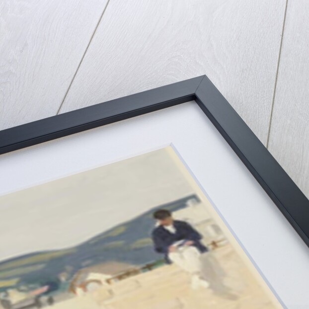 Boy Reading on a Harbour's Edge by William Strang