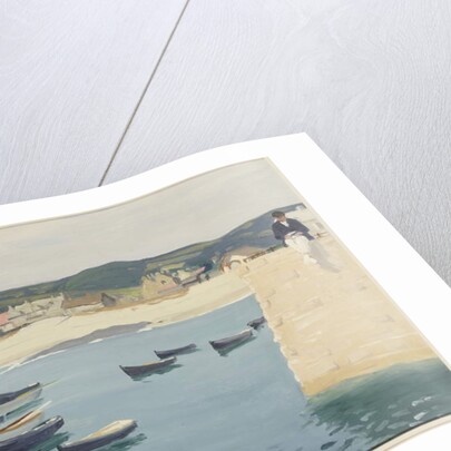 Boy Reading on a Harbour's Edge by William Strang