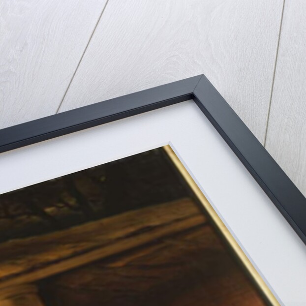 The White Heifer that Travelled, with a man slicing turnips in a stable yard, 1811 by Thomas Weaver