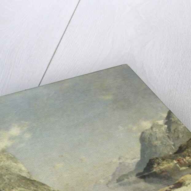 A Fjord Scene by Adelsteen Normann