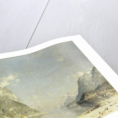 A Fjord Scene by Adelsteen Normann