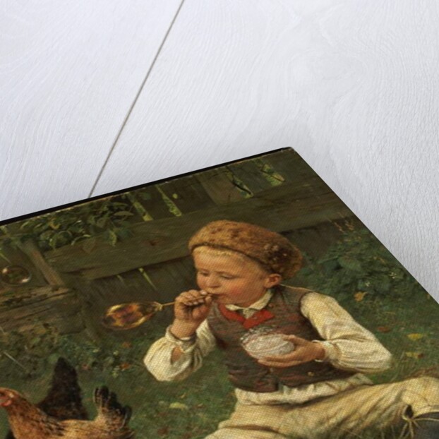 Blowing Bubbles, 1885 by Adolf Lins