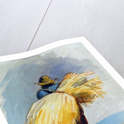 A Harvester, 1863 by Andreas Achenbach