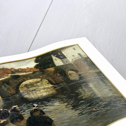 Washerwomen in the Morning at Quimperle by Fritz Thaulow