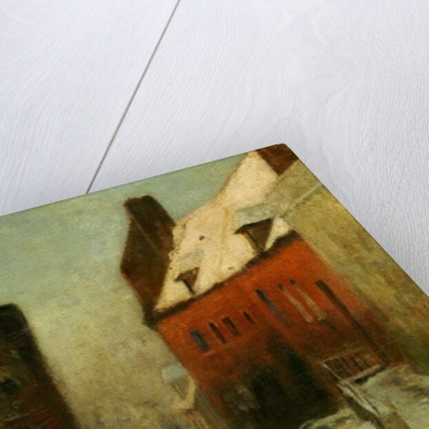 A Winter Street Scene, Montreuil, 1894 by Fritz Thaulow