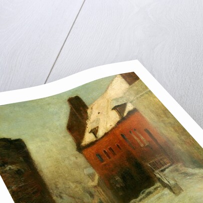 A Winter Street Scene, Montreuil, 1894 by Fritz Thaulow