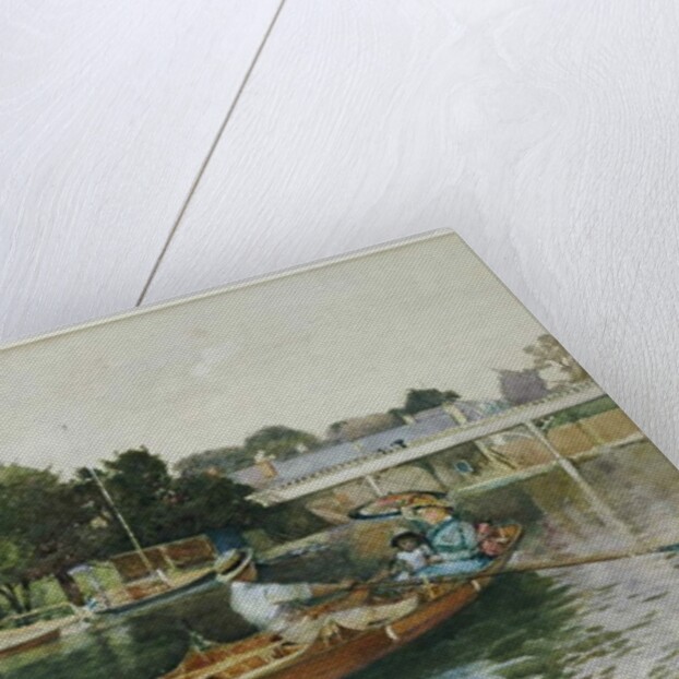 A Boating Party on the Thames at Cookham by Hector Caffieri
