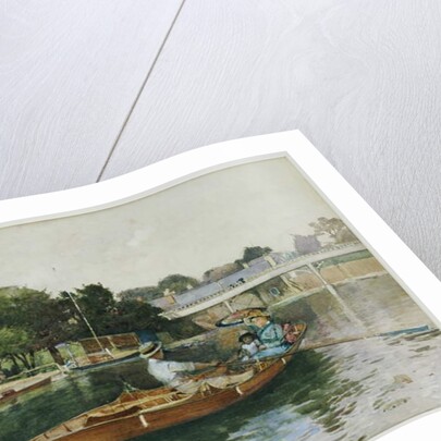 A Boating Party on the Thames at Cookham by Hector Caffieri