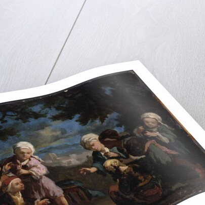 Turkish Children playing Boules in a Clearing by Narcisse Virgile Diaz de la Pena