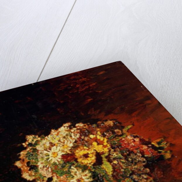 A Vase of Flowers by Adolphe Joseph Thomas Monticelli