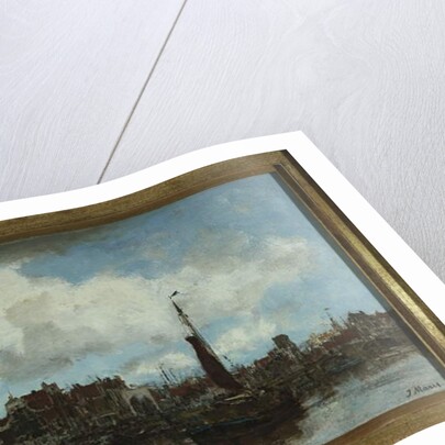 A View of Amsterdam by Jacob Henricus or Hendricus Maris