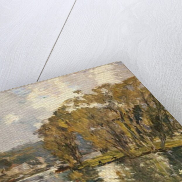 The small branch of the River Seine at Bas-Meudon on an Autumn Evening, 1893 by Albert-Charles Lebourg