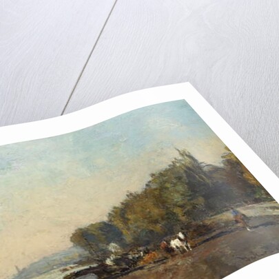 On the Bridge at Suresnes in Autumn by Albert-Charles Lebourg