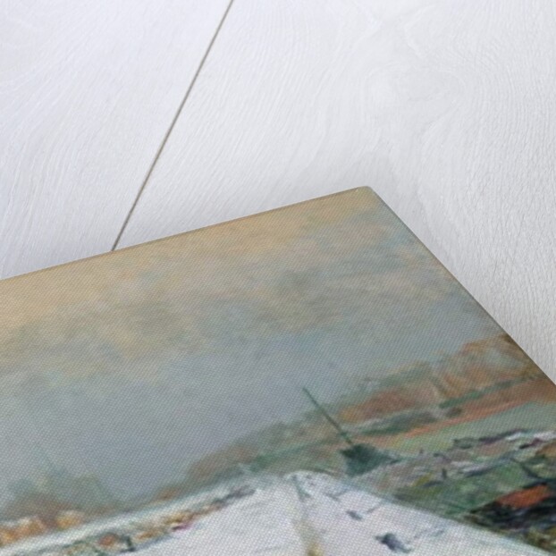 Port de Bercy, Winter by Albert-Charles Lebourg