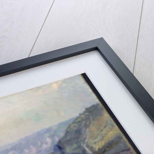 View of Vetheuil, Sunset, 1897 by Albert-Charles Lebourg