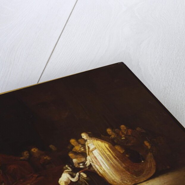 The Queen of Sheba before King Solomon by Jacob Willemsz de Wet or Wett