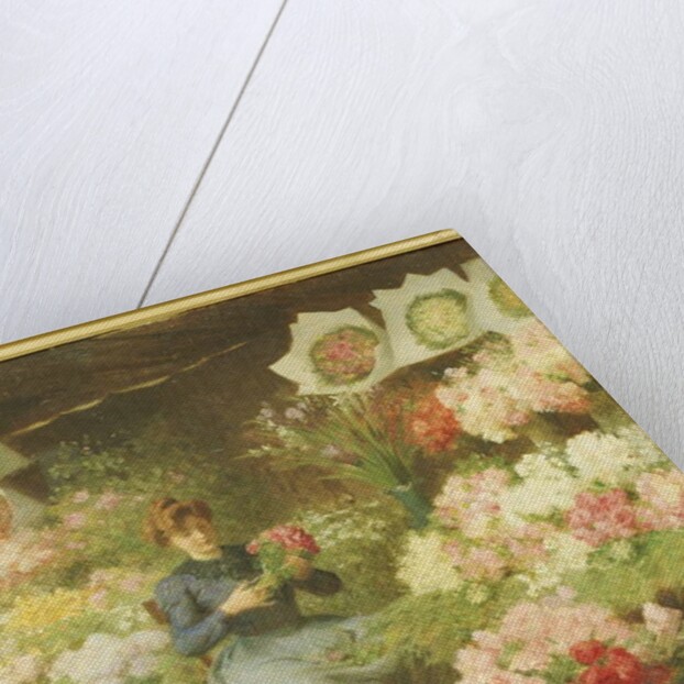 Flower Seller in front of the Madeleine Church by Victor Gabriel Gilbert