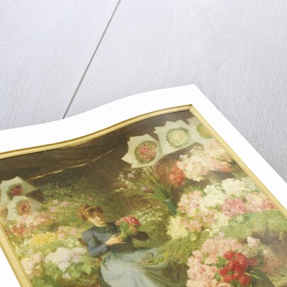 Flower Seller in front of the Madeleine Church by Victor Gabriel Gilbert