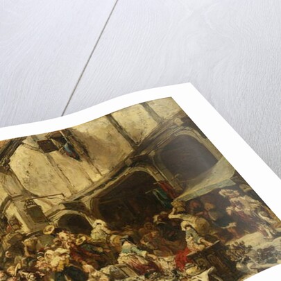 The Market Place, 1862 by Louis Eugene Gabriel Isabey