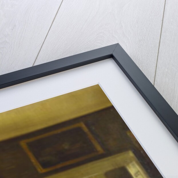 An Interior with a Woman Sewing by Carl Holsoe