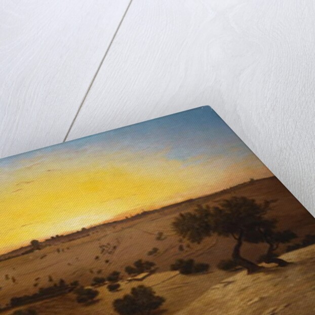 Pilgrims worshipping outside Jerusalem by Charles Theodore (1814-88) Frere