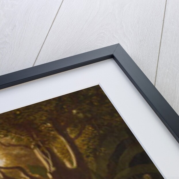 An Algerian Woman and her Servant in a Garden, 1844 by Charles Theodore Frere