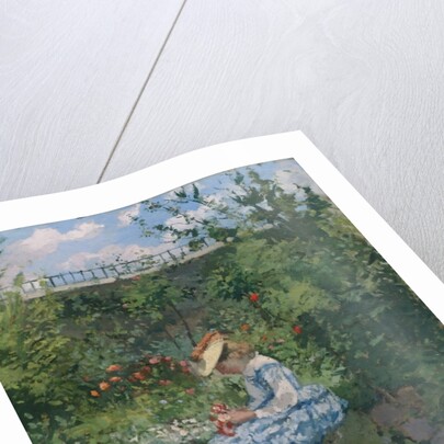 Jeanne in the Garden, Pontoise, c.1872 by Camille Pissarro