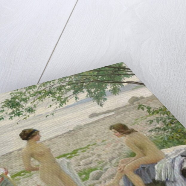 On the beach, 1916 by Paul Fischer