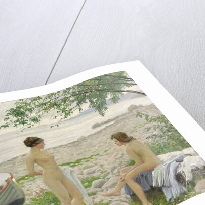 On the beach, 1916 by Paul Fischer