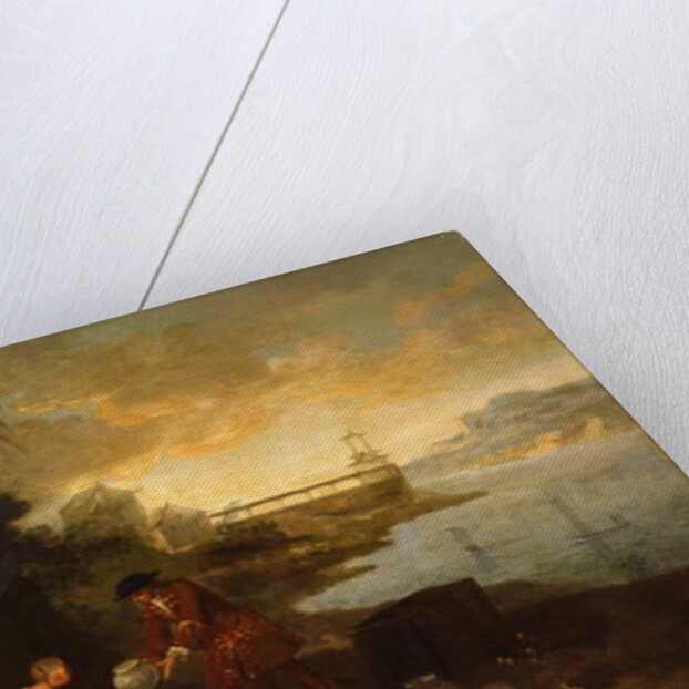 Asia - A European merchant buying porcelain from a Chinese trader, 1724 by Jean-Baptiste Oudry