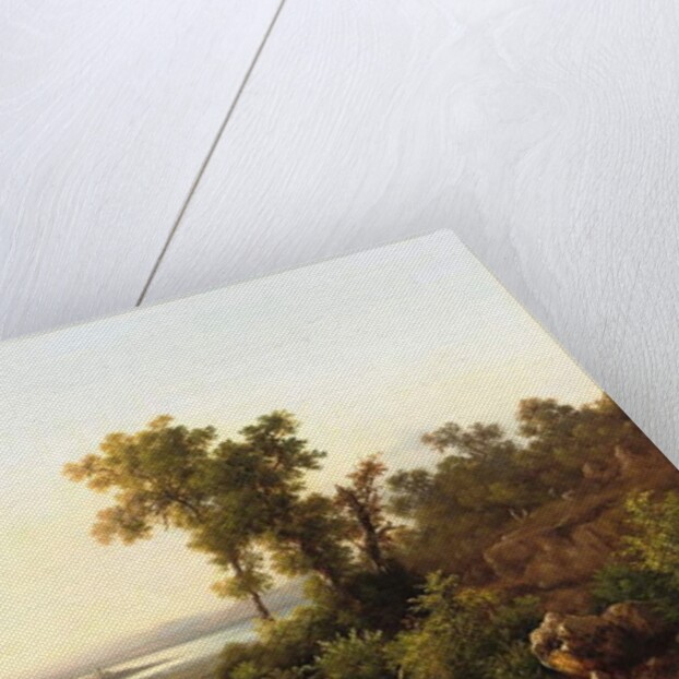 Trasimeno: A View of Lake Trasimeno, Italy, 1874 by Guido Agostini